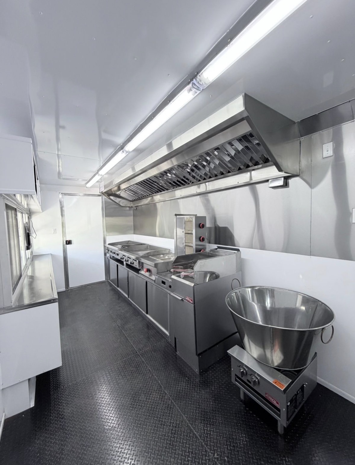 Commercial kitchen build inside a custom trailer